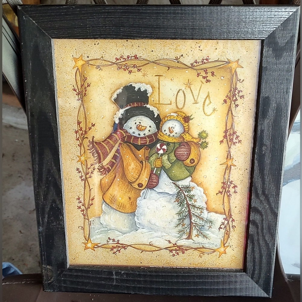 Two Snowman Print